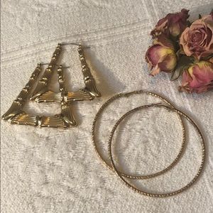 faux gold earrings bundle